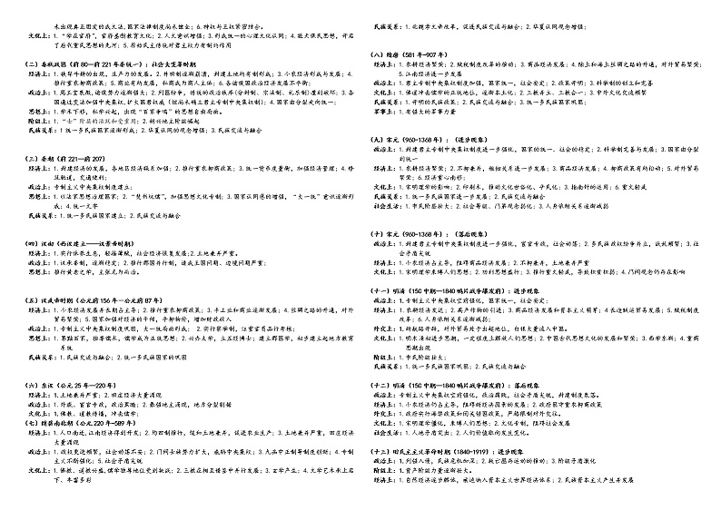 历史大题(非选择题)答题规范及一般性规律 导学案--2023届高三统编版历史一轮复习第2页