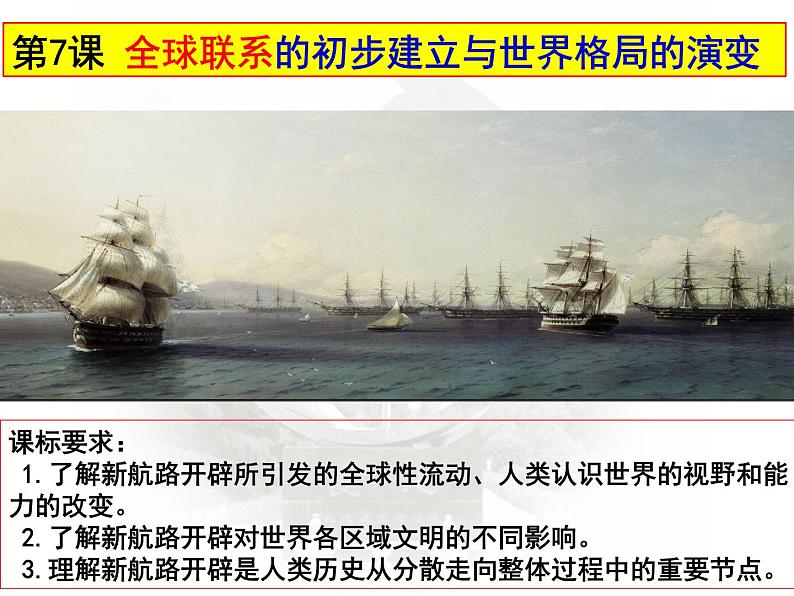 7课件:全球联系的初步建立与世界格局的演变第1页