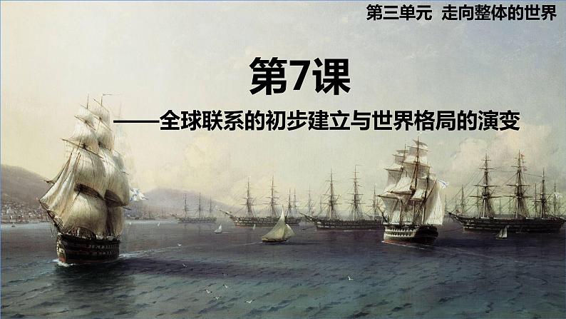 第7课《全球联系的初步建立与世界格局的演变》 课件--2022-2023学年高中历史统编版2019必修中外历史纲要下册第1页