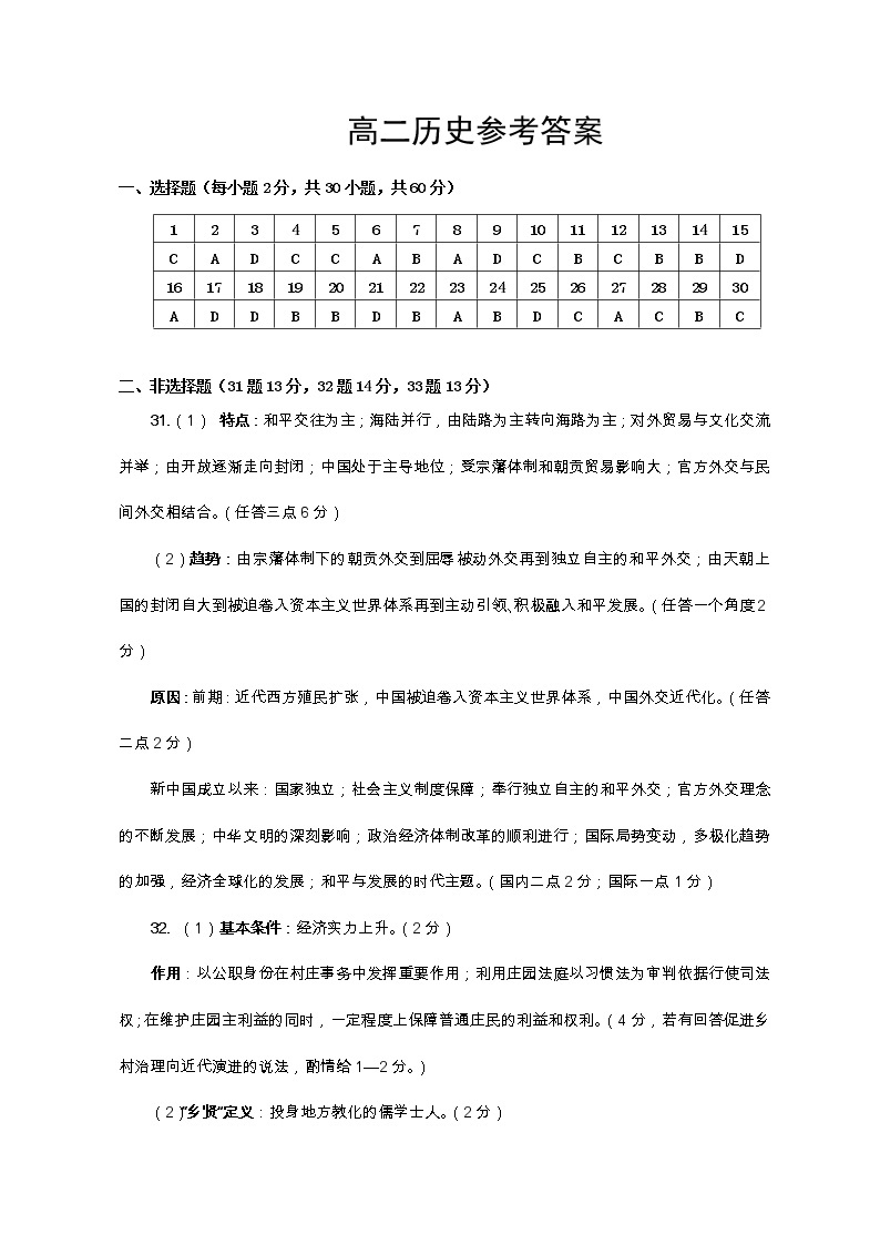 2023郑州-高二上学期期末考试历史PDF版含答案01