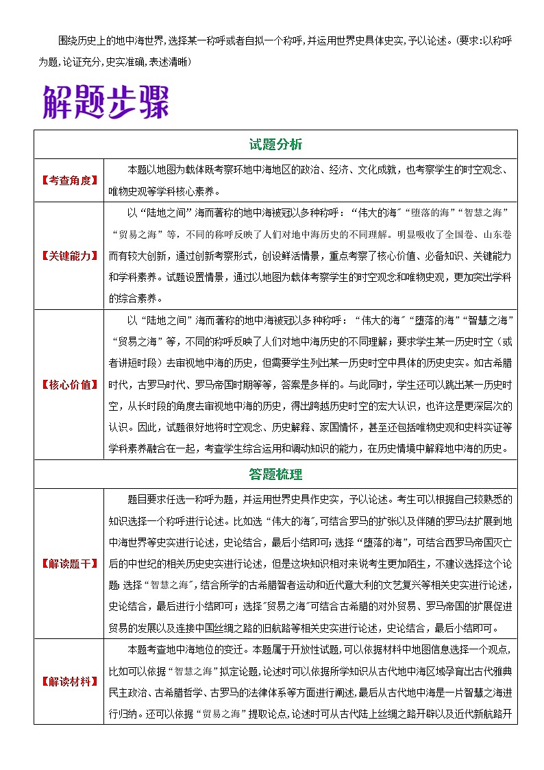 題型05 論證材料的稱呼或者標題類-2023年高考歷史畢業(yè)班二輪熱點題型歸納與變式演練第2頁
