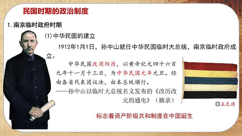 第一单元-第3课 中国近代至当代政治制度的演变(课件PPT)04