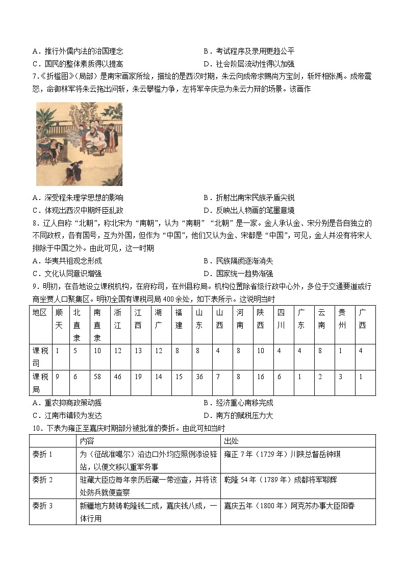 湖北省新高考联考协作体2022-2023学年高一3月联考历史试题(B)02