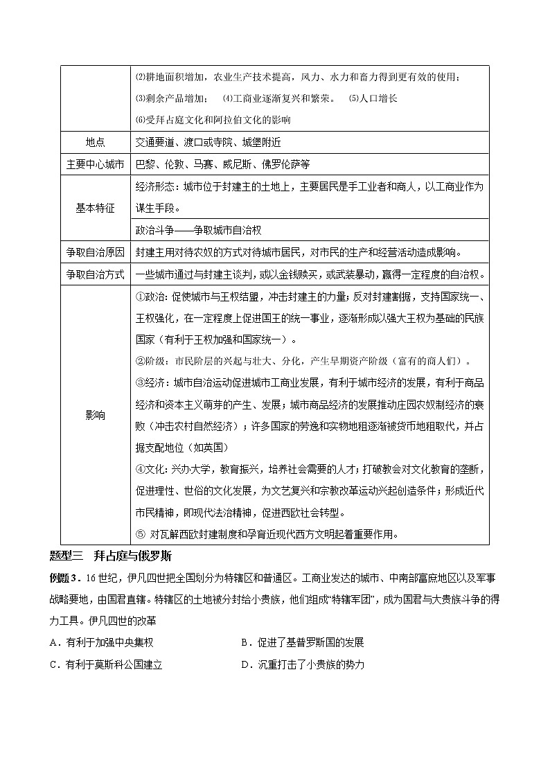 必考点02 中古世界(原卷版)第3页