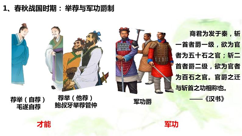 第5课 中国古代官员的选拔与管理 课件 高中历史统编版(2019)选择性必修一国家制度与社会治理07