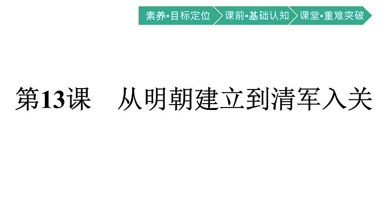 第13课 从明朝建立到清军入关课件PPT第1页