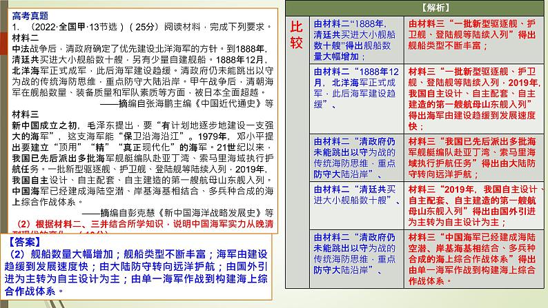高考历史比较类试题答题技巧指引 课件--2023届高三统编版历史三轮冲刺复习第6页
