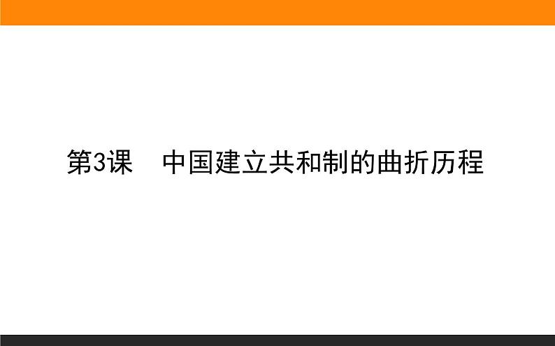 第3课 中国建立共和制的曲折历程课件PPT第1页