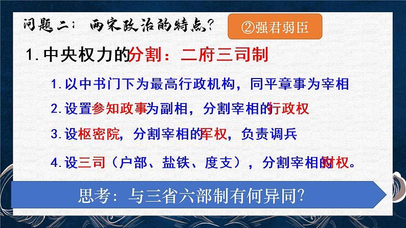 专题07 中华文明的进一步发展-宋元政治-2022年高考历史一轮复习讲练测(统编版)课件PPT第7页