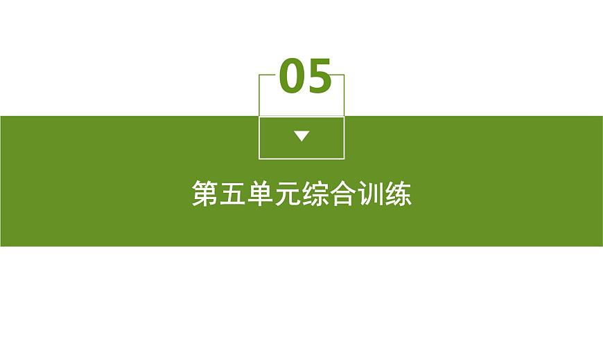 第五單元綜合訓(xùn)練課件PPT第1頁