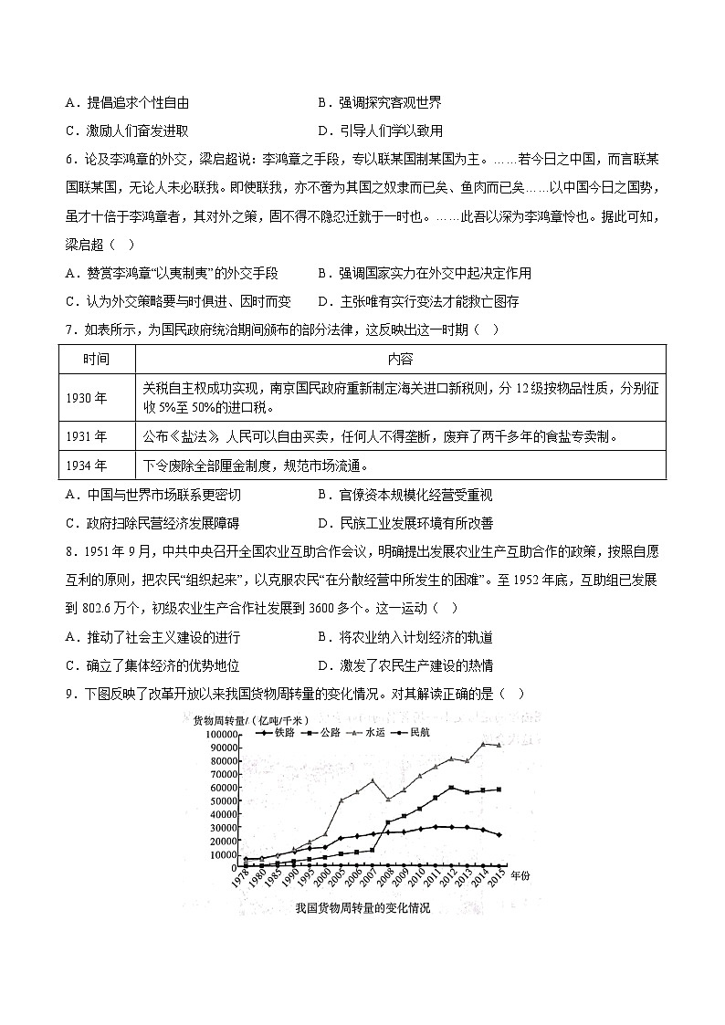 必刷卷05(山东专用)(原卷版)第3页