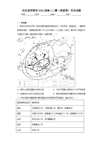 河北省邯郸市2023届高三三模（保温卷）历史试题（含解析）