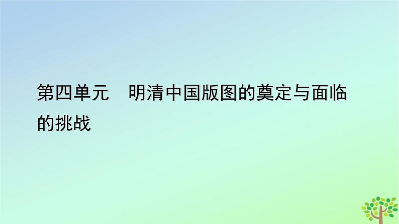 新教材2023年高中历史第4单元明清中国版图的奠定与面临的挑战第13课从明朝建立到清军入关课件部编版必修中外历史纲要上第1页