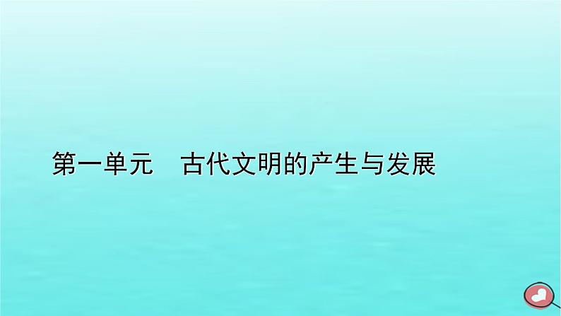 新教材2023年高中历史第1单元古代文明的产生与发展单元整合课件部编版必修中外历史纲要下01