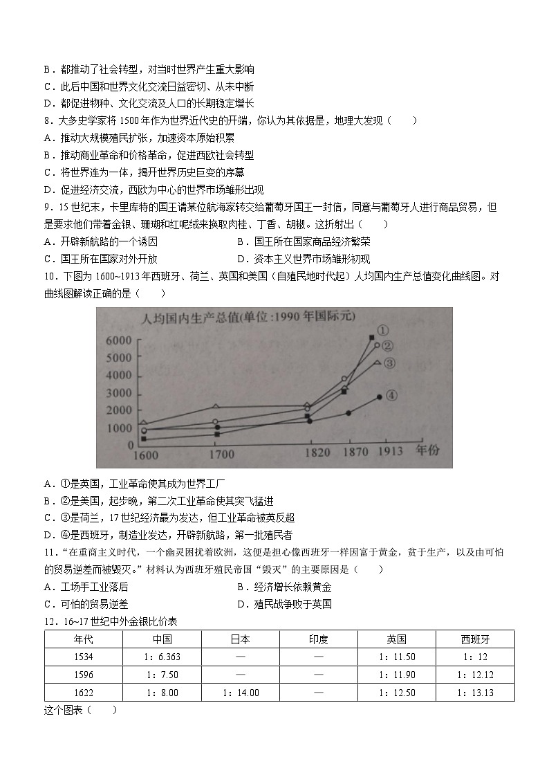 河南省南阳市六校2022-2023学年高二下学期第二次联考历史试题02