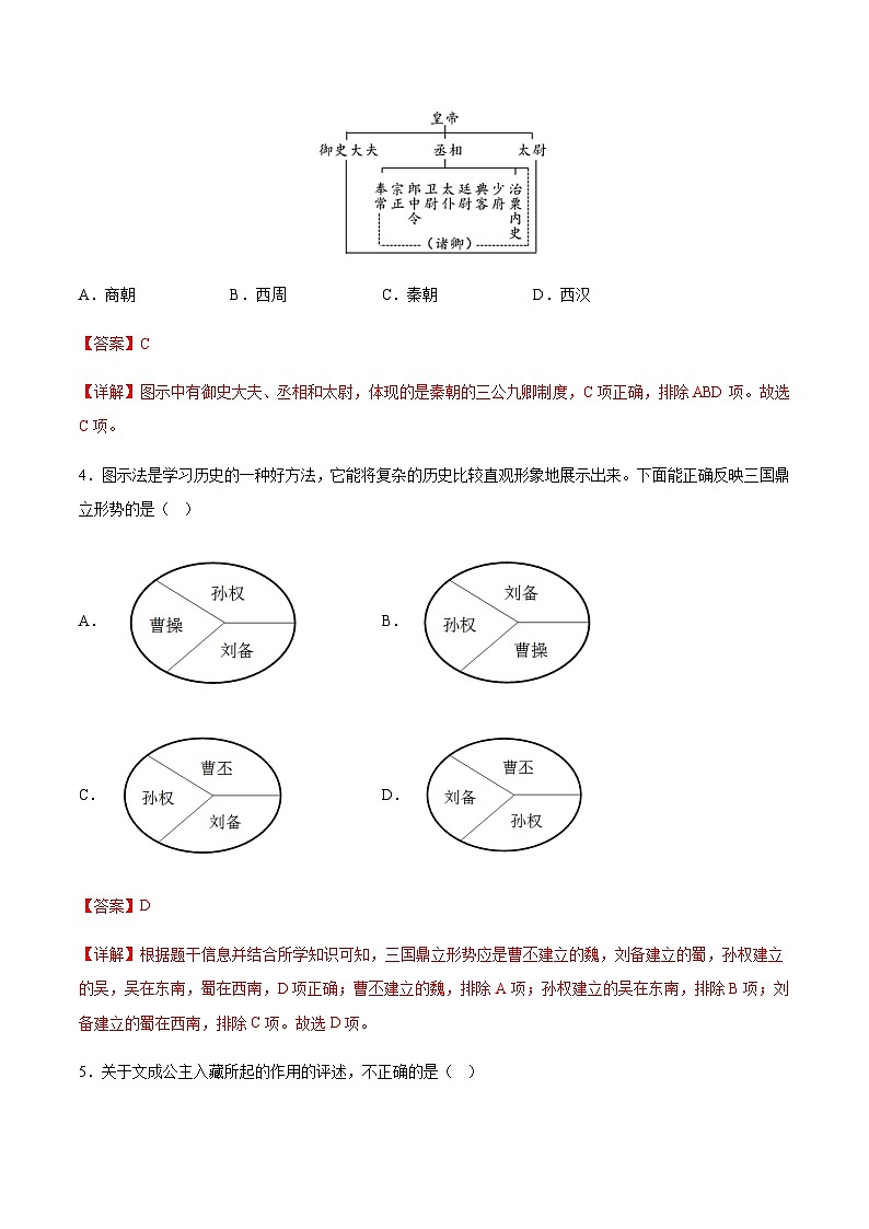 2023年7月广东省普通高中学业水平合格性考试历史仿真模拟试卷03Word版含解析02