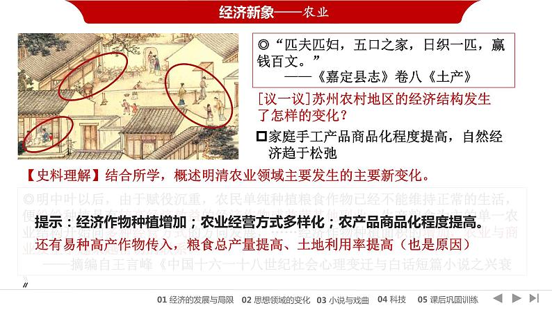 统编版必修中外历史纲要上第15课 明至清中叶的经济与文化课件PPT第7页