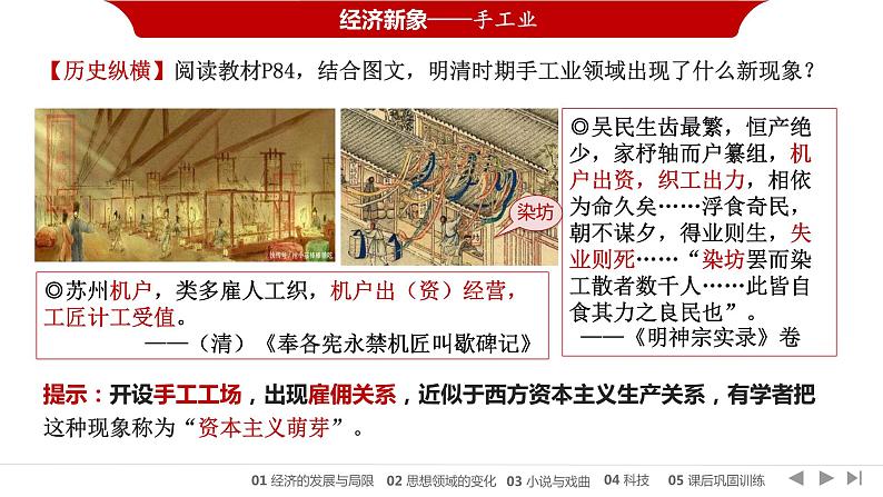 统编版必修中外历史纲要上第15课 明至清中叶的经济与文化课件PPT第8页