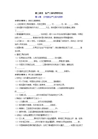 第二单元  生产工具与劳作方式 ——【期末复习】高中历史全册必背知识点梳理（选择性必修二）