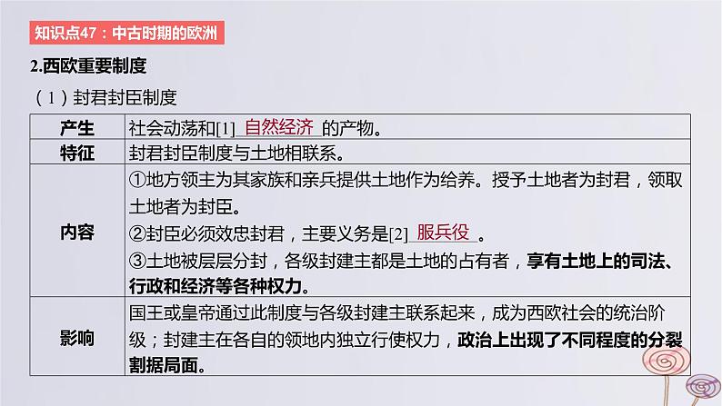 2024版高考历史一轮复习教材基础练第九单元从古代文明的产生到中古时期的世界第2节中古时期的世界教学课件第3页