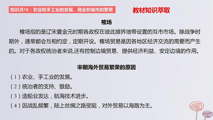 2024版高考?xì)v史一輪復(fù)習(xí)教材基礎(chǔ)練第三單元遼宋夏金多民族政權(quán)的并立與元朝的統(tǒng)一第2節(jié)遼宋夏金元的經(jīng)濟(jì)與社會教學(xué)課件第6頁