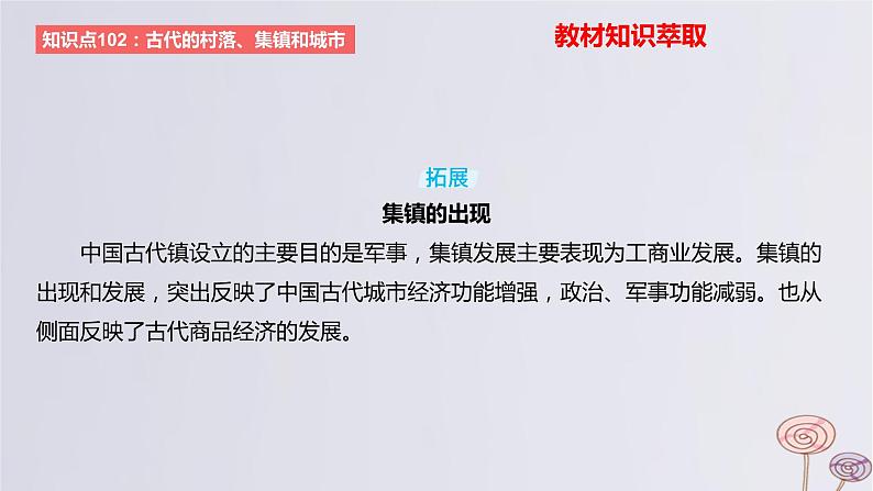 2024版高考历史一轮复习教材基础练第十五单元经济与社会生活第4节村落城镇与居住环境教学课件06