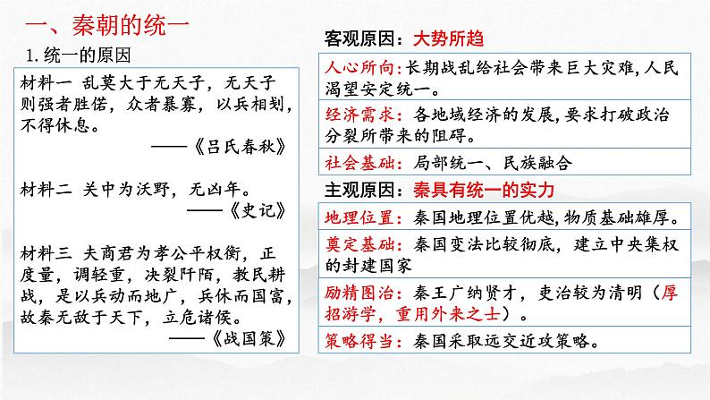 第3讲秦统一多民族封建国家的建立-高考历史一轮复习课件(中外历史纲要上)03
