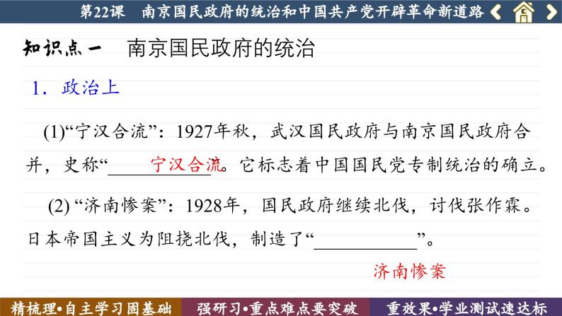 第22课  南京国民政府的统治和中国共产党开辟革命新道路 （课件PPT）07