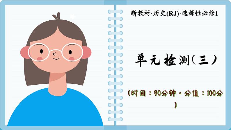 人教版高中历史选修1 第三单元测评(课件PPT)01