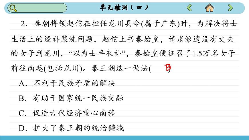 人教版高中歷史選修1 第四單元測(cè)評(píng)（課件PPT）第4頁