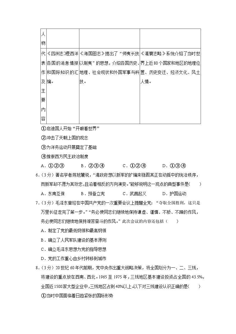 2022年北京市石景山区高考历史一模试卷02