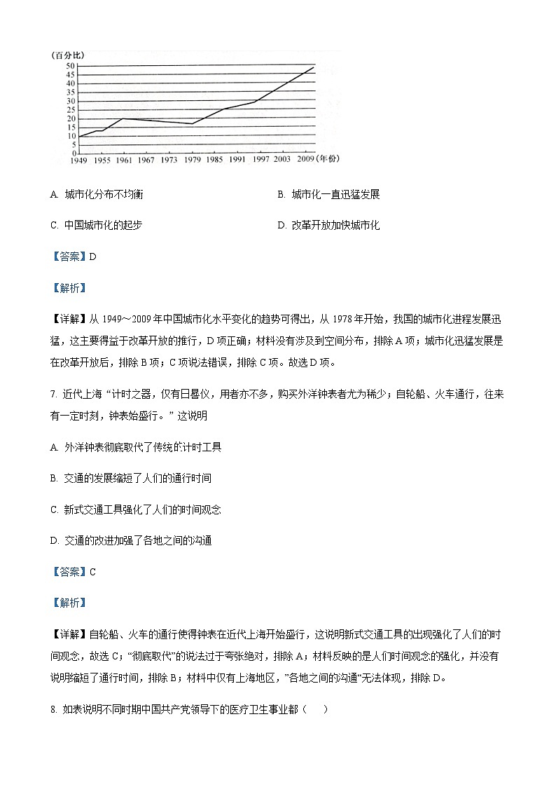 天津市五校联考2022-2023学年高二下学期期末学习成果认定历史试题(解析版)第3页
