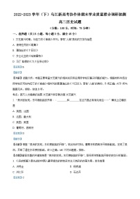 精品解析：重庆市乌江新高考协作体2022-2023学年高二下学期期末考试历史试题（解析版）