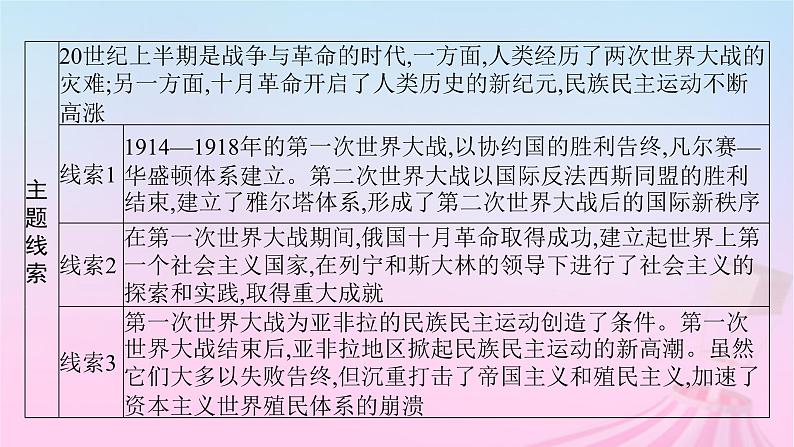 适用于新教材通史版2024版高考历史一轮总复习第六部分世界现代史第38讲第一次世界大战与战后国际秩序课件第3页