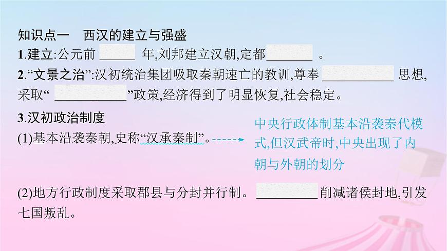 適用于新教材通史版2024版高考?xì)v史一輪總復(fù)習(xí)第一部分中國(guó)古代史第4講西漢與東漢__統(tǒng)一多民族封建國(guó)家的鞏固課件第6頁