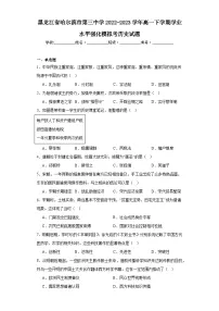 黑龙江省哈尔滨市第三中学2022-2023学年高一下学期学业水平强化模拟考历史试题（含解析）