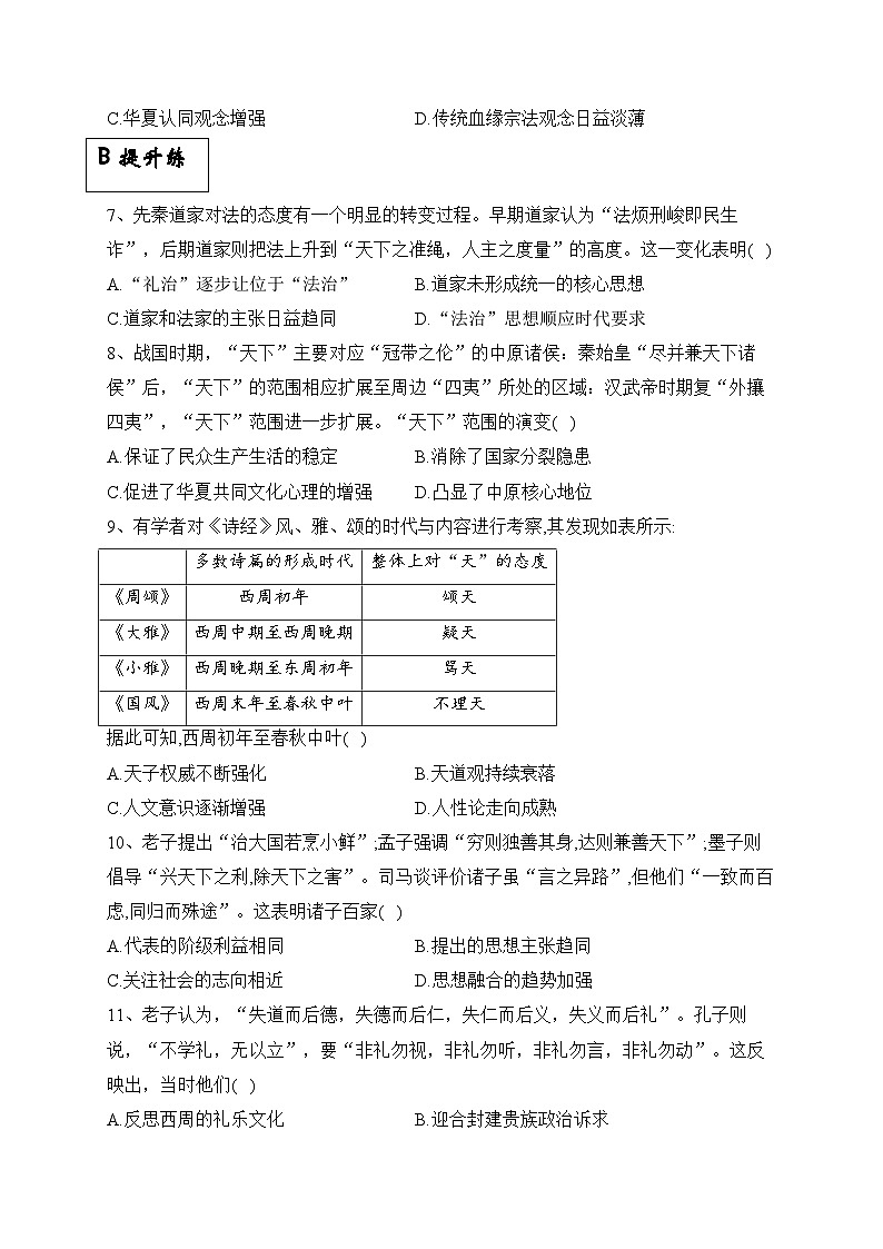 统编版高中历史必修上册 第2课诸侯纷争与变法运动 课件+分层作业(含答案)02