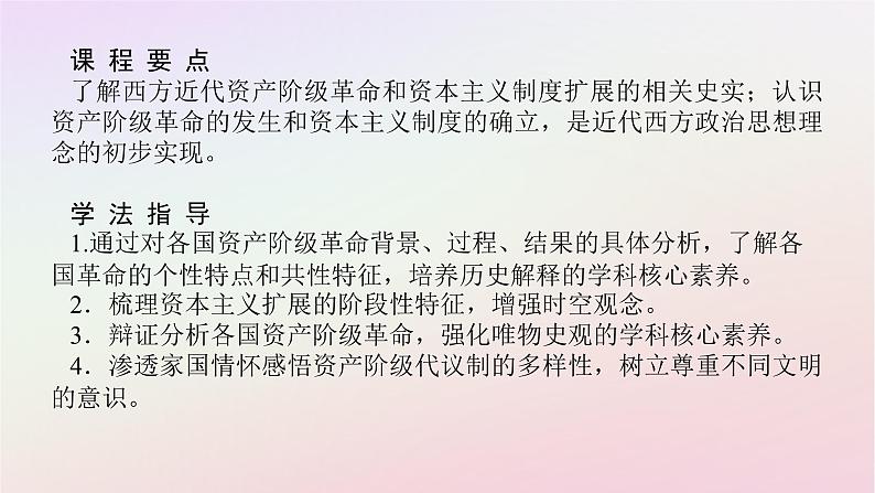 新教材2023版高中历史第四单元资本主义制度的确立第9课资产阶级革命与资本主义制度的确立课件部编版必修中外历史纲要下第2页