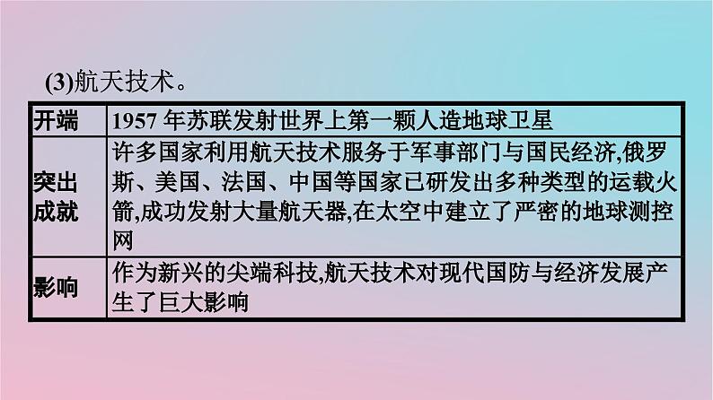 新教材2023年高中历史第2单元生产工具与劳作方式第6课现代科技进步与人类社会发展课件部编版选择性必修207
