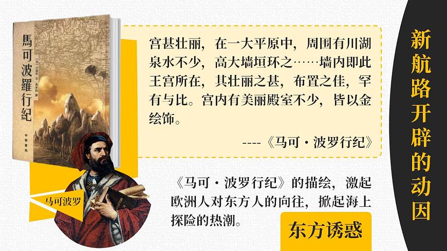 高中歷史必修下冊 全球航路的開辟 課件第6頁