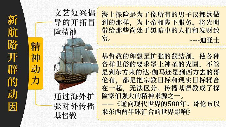 高中歷史必修下冊 全球航路的開辟 課件第8頁