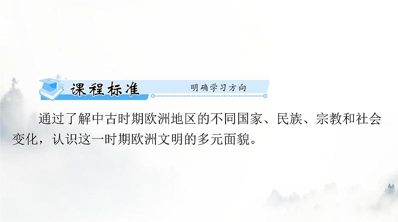 2024年高考历史一轮复习必修中外历史纲要(下)第二单元第3课中古时期的欧洲课件第4页