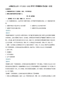 云南省文山州文山市第一中学2022-2023学年高一下学期期末考试历史试题(解析版)