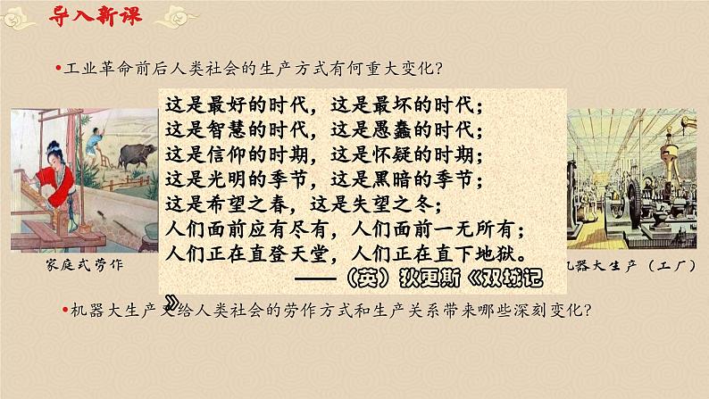 选择性必修二《经济与社会生活 》新视角课件 第5课 工业革命与工厂制度第3页