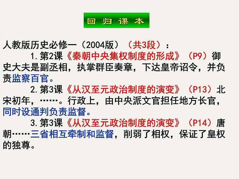 专题五 中国古代的监察与谏议制度 - 备战2023年高考历史系统性针对性专题复习(全国通用)课件PPT第4页