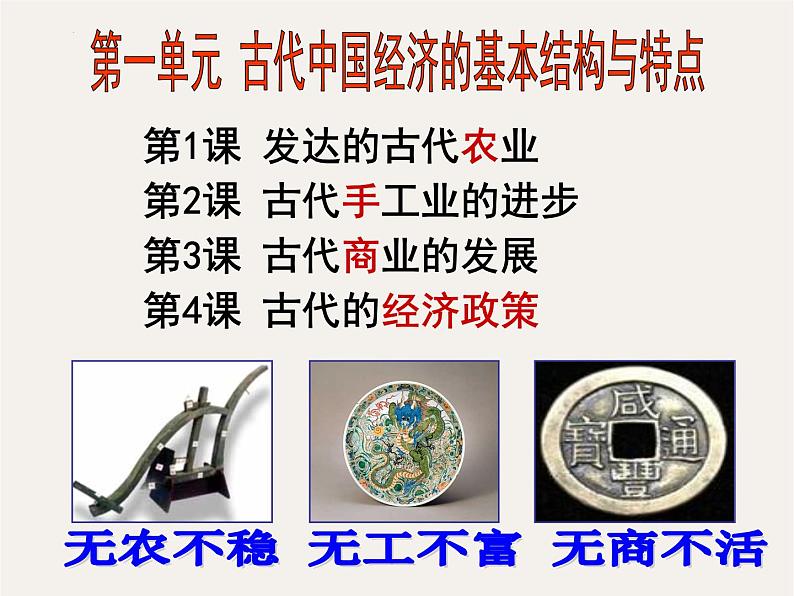 专题六 发达的中国古代农业 - 备战2023年高考历史系统性针对性专题复习(全国通用)课件PPT第2页