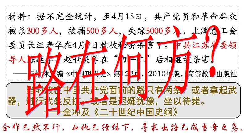 高教版中职高一历史全一册 第18课 中国革命的新局面和新道路 课件04
