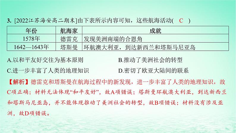 江苏专版2023_2024学年新教材高中历史第五单元交通与社会变迁第12课水陆交通的变迁分层作业课件部编版选择性必修2第4页