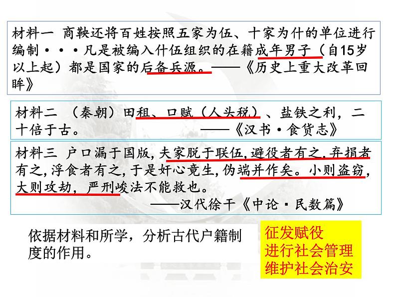第17课 中国古代的户籍制度与社会治理课件PPT第5页