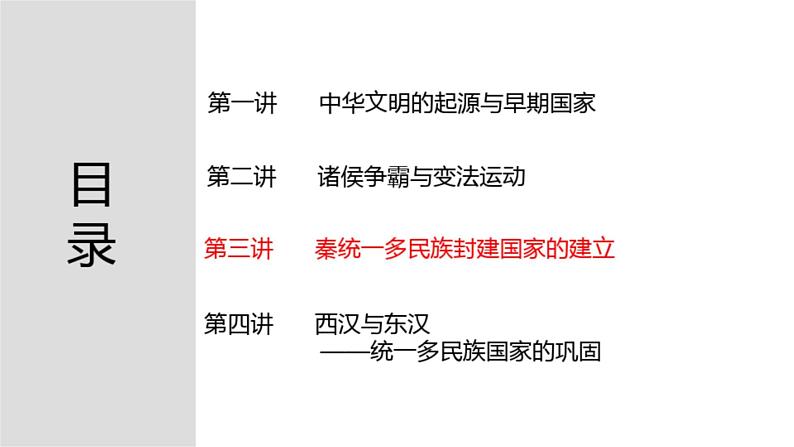 第三讲秦统一多民族封建国家的建立 课件高考历史一轮复习(中外历史纲要上)第2页